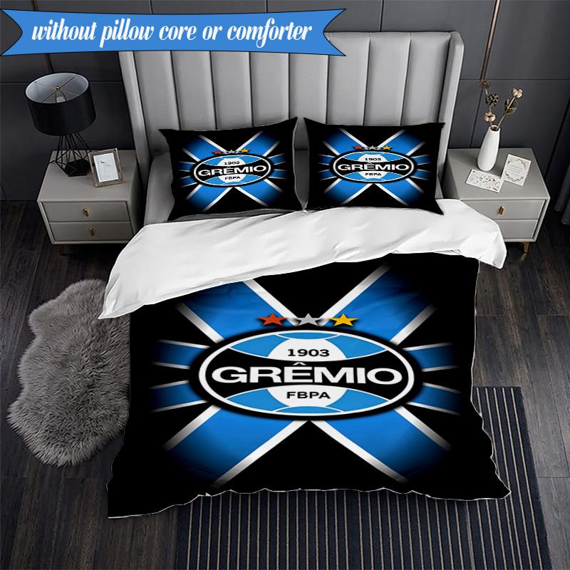 3PCS Grêmio FBPA Printed Soft Bedding Set,Including 1pc Duvet Cover And 2pcs Pillowcases Perfect for Bedroom, Dormitory, Fan Gift