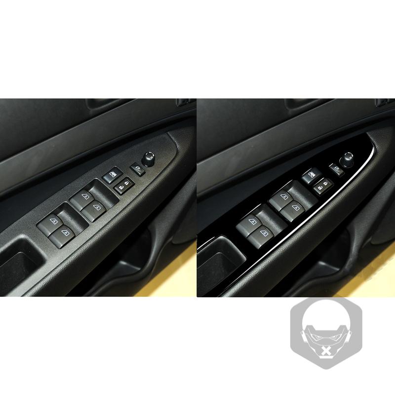 Carbon Fiber Window Lift Control Panel Trim Cover for Infiniti G37 2008-13 G35 07-08 G25 11-12 Car Interior Accessories Sticker
