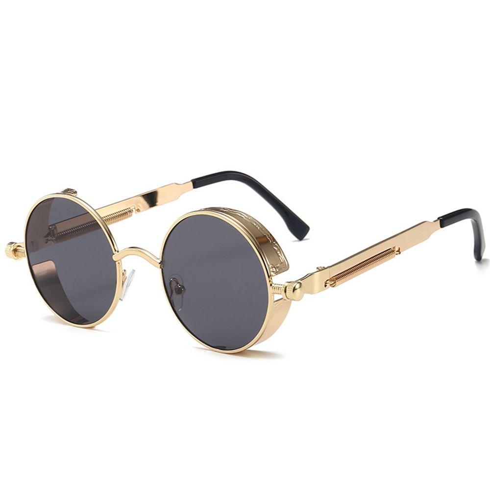 Women Men Round Retro UV400 Protection Steampunk Sunglasses Eyewear Gothic Sun Glasses