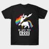 Asian Size Men Print T-shirt Pirate Unicorn No-Cut Heat Transfer Print Cotton Tshirt