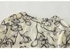 Autumn 2025 Floral Retro Style V-Neck Cotton Linen Shirt - Artistic Ink Painting, Age-Reducing, Plus Size Casual Top