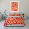 Japanese Bamboo Pattern Decor Multiple Sizes Kid'S And Adults' Bedroom Exquisite 3Pc Bedding Set, Gift