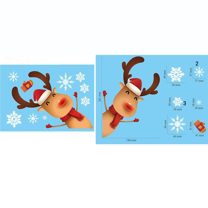 Window Christmas Merry Glass Stickers Decal New Year Kids Home Room Decoration