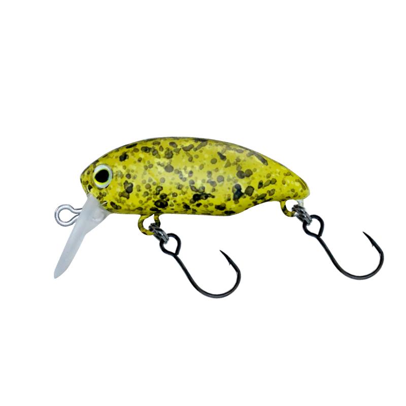 Floating Crank Bait 2.8g/33mm Mini Water Surface Crank Lure With Sound Beads Low Center Of Gravity Stream Trout Lure
