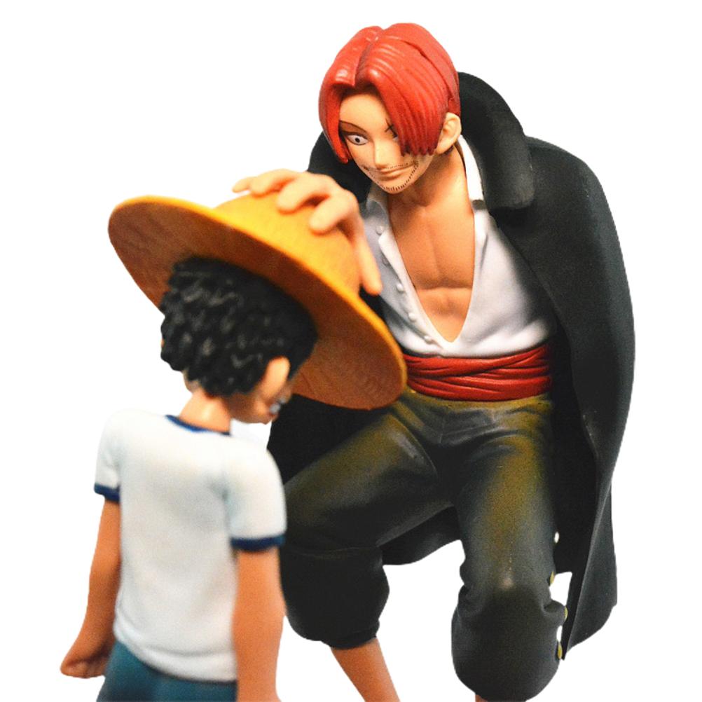 One Piece Luffy & Shanks Figure Car Dashboard Ornament Toy