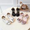 Girls' 2026 Summer Fashion Princess Bow High-Heeled Sandals for Toddlers