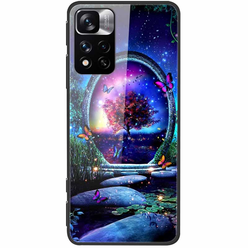 Tempered Glass Case For Xiaomi Redmi Note 11 Pro+ 5G Cover Hard Protective Funda for Redmi Note 11 Pro Plus 5G Soft Bumper 6.67