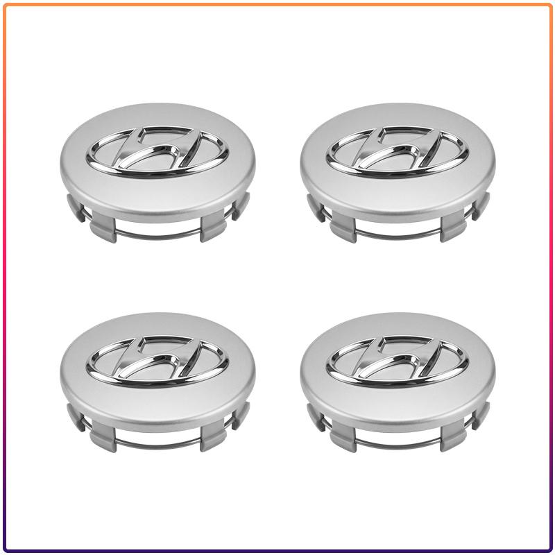 4 ks 60MM Znak na auto Krytky středů kol Kryty ráfků pro Hyundai Mistra Lafesta Elantra Accent IX35 I20 I30 Azera Sonata