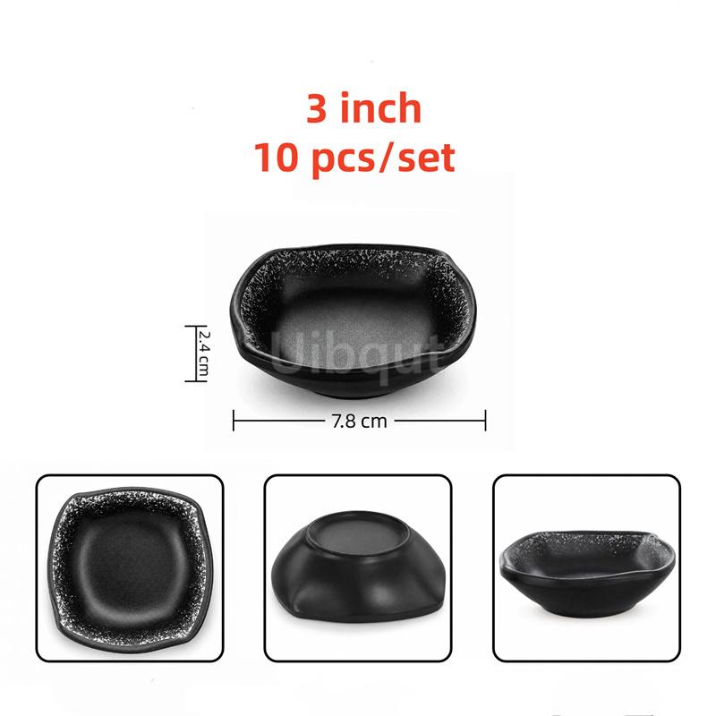 Melamine plastic Japanese style seasoning sauce small dish dipping Sushi soy sauce pepper wasabi Mustard dish oil vinegar plate