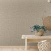 VEELIKE Wallpaper Stickers, Greige, Woven Fabric, Japanese Style, Rough Surface, 40cm Wide x 3m, Heat-Resistant, Waterproof, Peelable, Tabletop, Accen