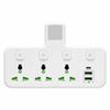 Light Indicator AC Power Strip Durable Wall Mounted Socket  Home Office