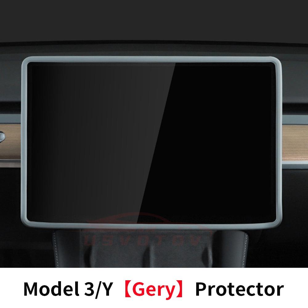 

For Tesla Model 3 Y Highland Screen Protector Silicone Frame Display Edge Body Cover Central Control Accessories 2026 2026 2026