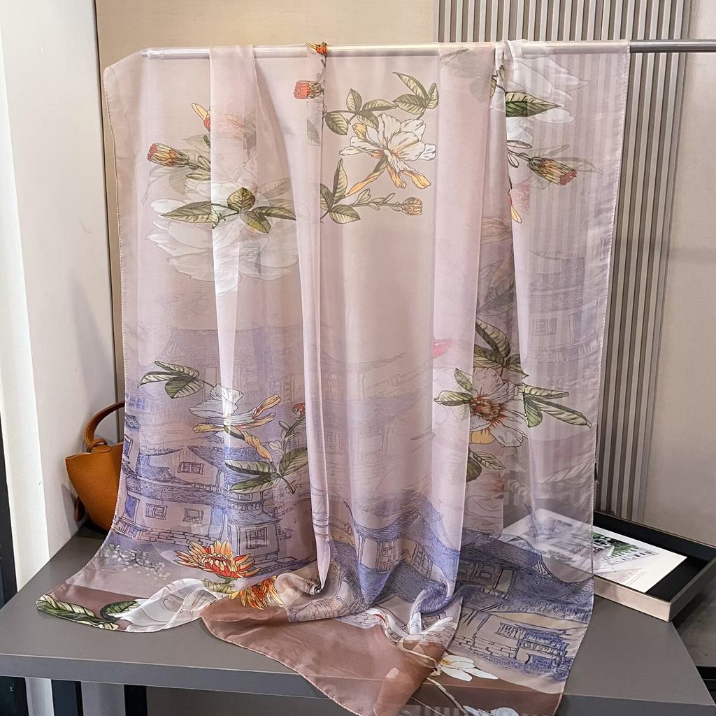 Damski szal wysokiej klasy, nowy, duży, modny, wszechstronny i stylowy szal wiosenno-letni, szal-krem przeciwsłoneczny dla mamy