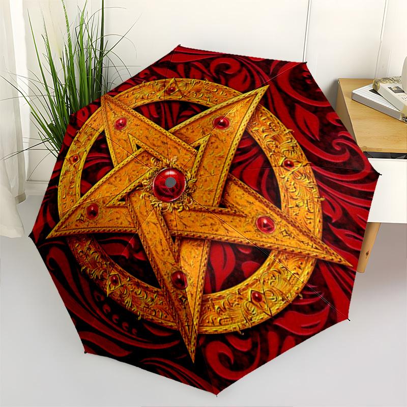 

Star, Ornament- Automatic Umbrella, Four Seasons Portable Folding Umbrella, Suitable for Men and Women, Travel, Daily Compact Umbrella, Outd