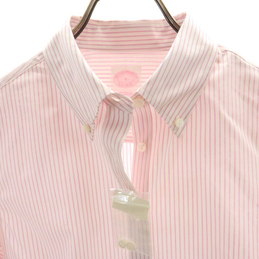 Brooks Brothers stripe Long sleeve Button down shirt 6 Pink Women Used