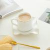 Creative Ceramic Coffee Cup Saucer Macaron Small Fresh Water Cup Ins Style Girls Office Home Ceramic Cup Saucer