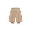Nike Solid Color Training Straight-Leg Drawstring Mid-Waist Casual Shorts Men Bottoms Khaki DV9335-247