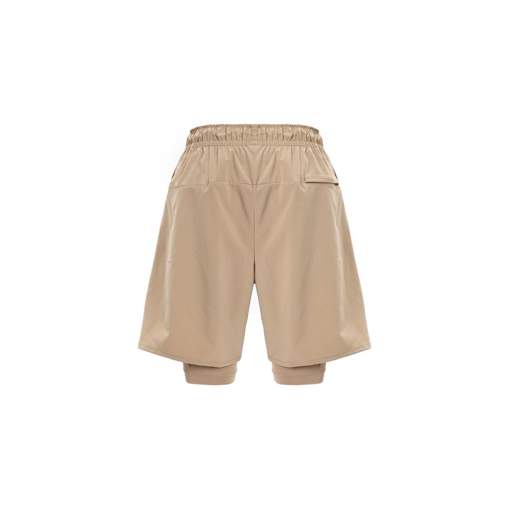 Nike Solid Color Training Straight-Leg Drawstring Mid-Waist Casual Shorts Men Bottoms Khaki DV9335-247