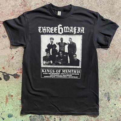 Three 6 Mafia Negra Manga Corta Algodón Unisex S-5XL VM7898 Camiseta Unisex