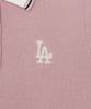Emelbi Women'S Varsity Color Block Polo Short Sleeve Knit La (L.Pink)