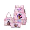 School Season Three-Piece Backpack Wind Academy Style High School Students Schoolbag Lightweight Backpack
