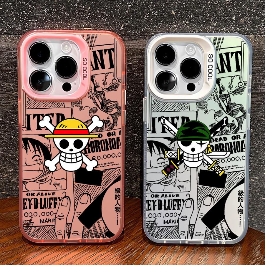 Soft Shell Case for iPhone 11 12 13 Pro Max 14 15 16 Plus 16e One Piece Bone Logo