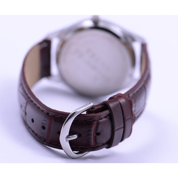 CREPHA TE Series Men's Wrist Watch - Silver / Brown TE-AM187-WTS TE-AM009-WTS TE-AM178-WTS TE-AM011-WTS TE-AM014-WTS Gift Casual Business Sports