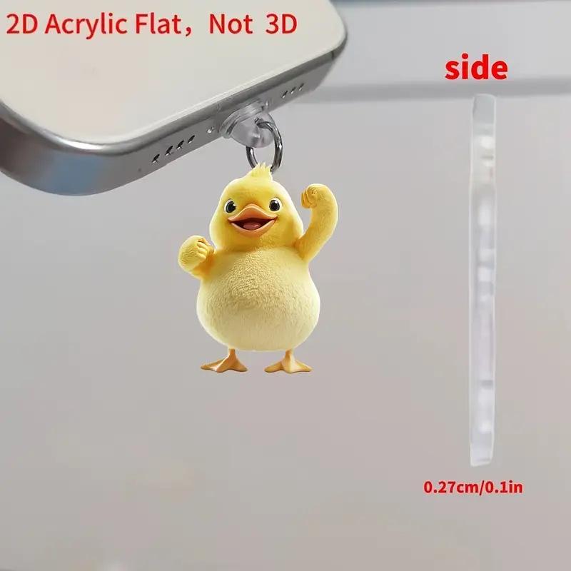 1/3 Stück Niedlicher Chihuahua Acryl Handy Staubschutzanhänger für iPhone, Samsung und Xiaomi