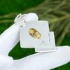 925 Sterling Silver Picture Jasper Gemstone Daughter Bezel Anniversary Pendant