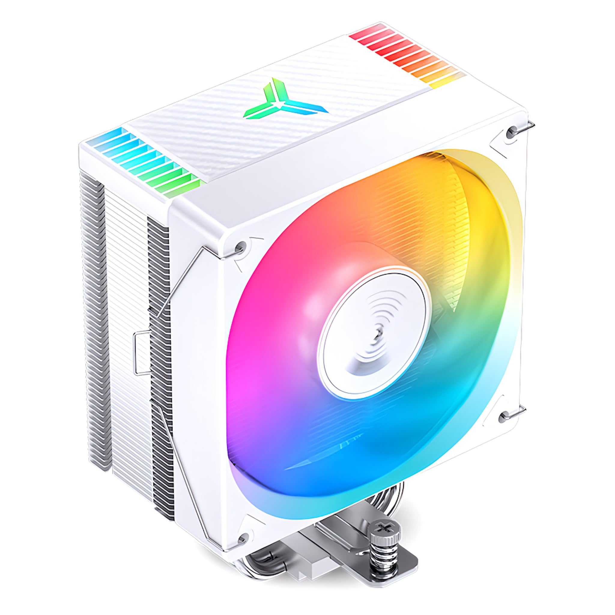 

JONSBO CR1000 EVO 120mm LED ARGB 5v 3pin CPU Cooler LGA1700 Compatible AM5 Compatible 4pin PWM Fan Control (White)