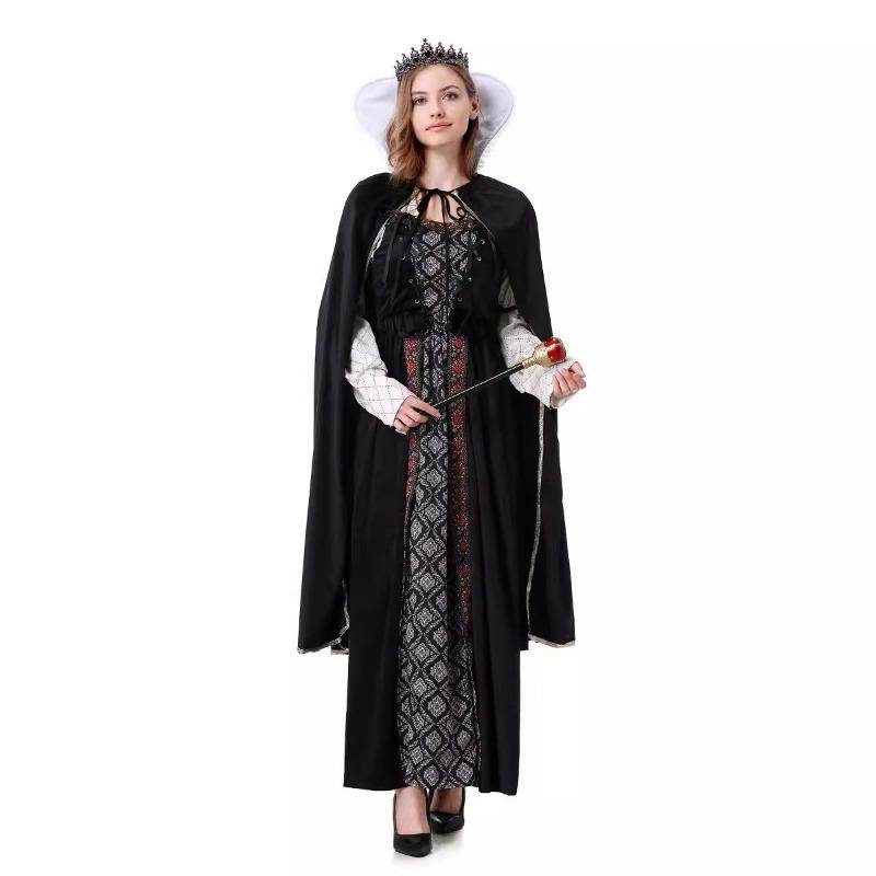 

Хэллоуин Средневековые костюмы Взрослые мужские и женские Новые костюмы короля и королевы для маскарада M
