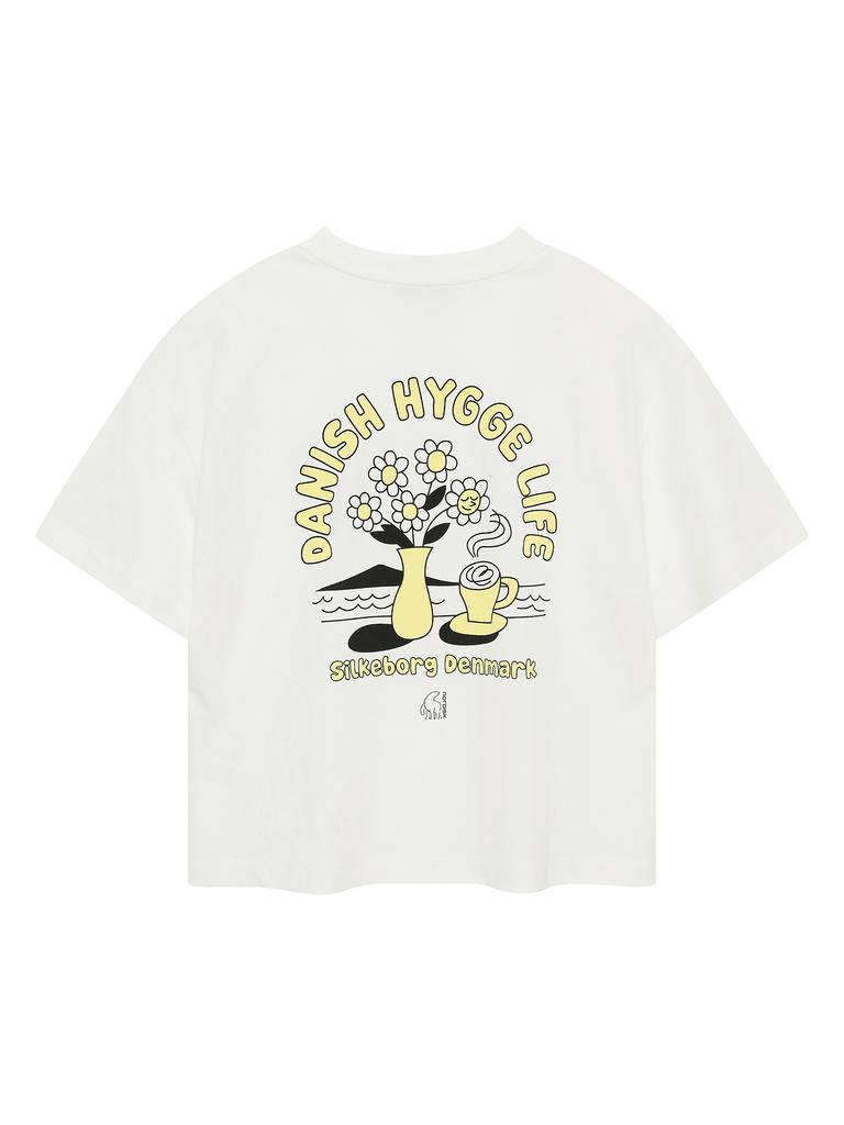 NORDISK Flower Graphic Short Sleeve T-Shirt - W_Off White