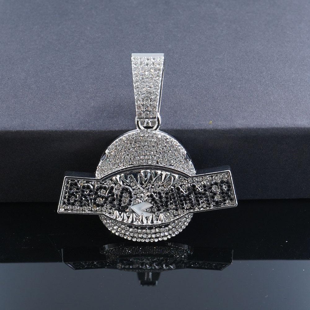 Hot Selling Creative European and American Hip-hop Necklace Accessories, Full Diamond Shark Letter Pendant, Men s and Women s Accessories