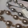 Flower Metal Waist Chain Vintage Ethnic Style Belt Bohemian Style Waistband  Beach Accessories
