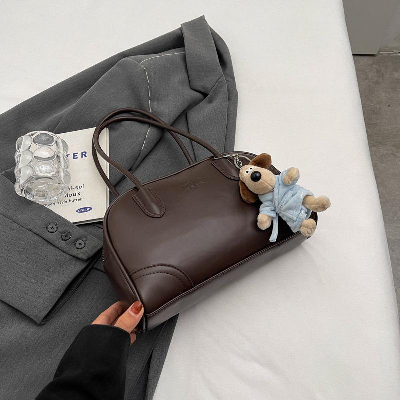 Premium Portable Bowling Textured Bag New Women's Bag Versatile Shoulder Underarm Bag Handbag
