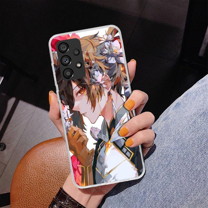 Genshin Impact Raiden Shogun Baal Phnoe Case for Samsung Galaxy A17 A37 A57 A16 A26 A36 A56 A15 A14 A13 A55 A54 A53 A35 A34 A33