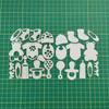 Baby Toy Cutting Dies Embossing Die Cuts Stencils for Making Birthday Card Gift Card DIY Scrapbooking Album Paper Crafts
