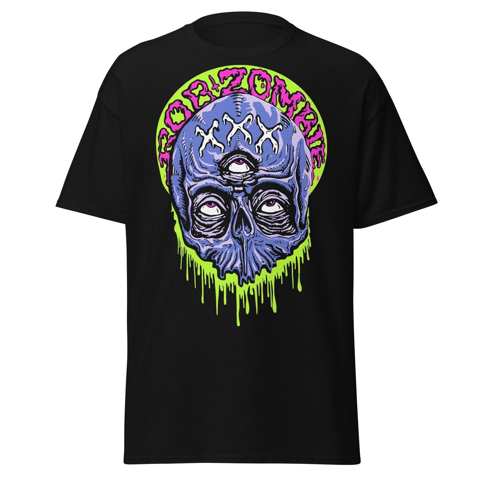Stakes Rob Zombie Triple Eye Jumbo Print T-Shirt T-Shirt Black New S