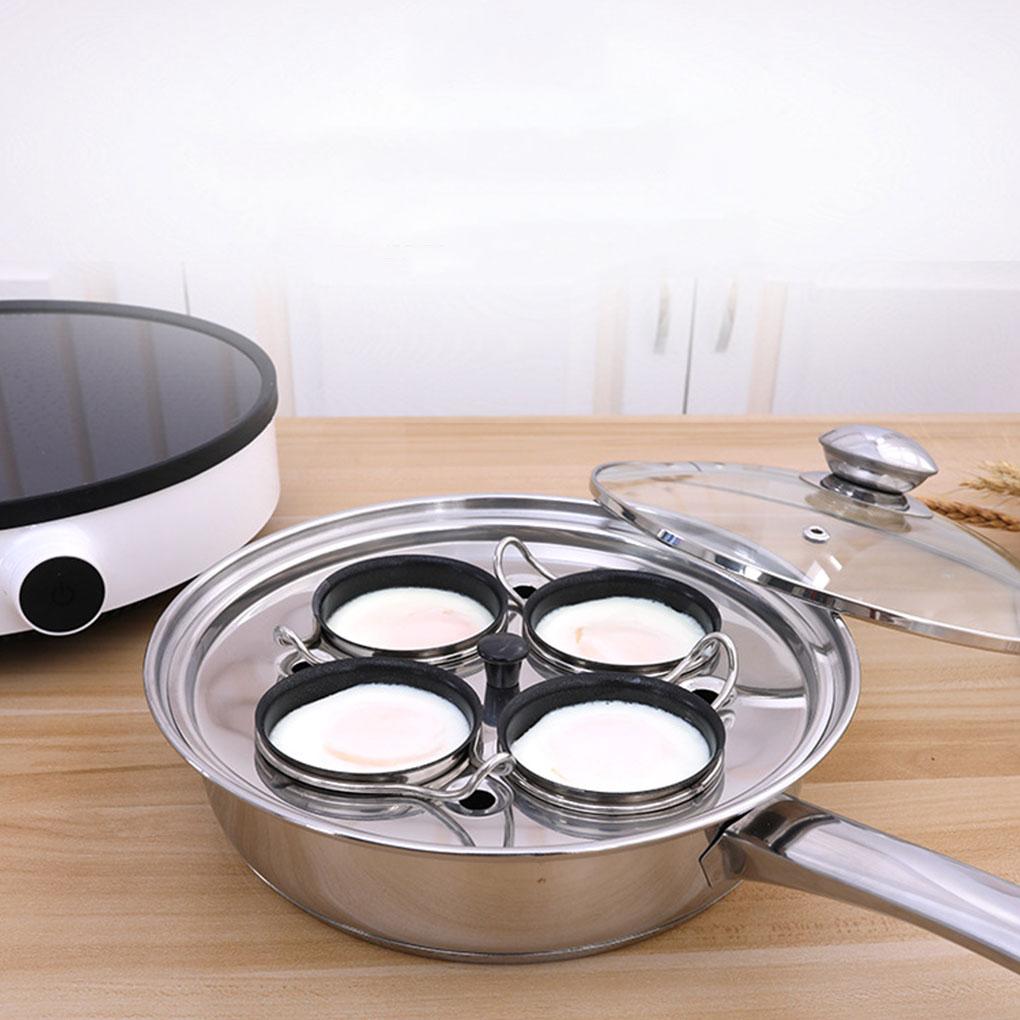 Egg Cooker Both Frying And Steaming Options Large Capacity Egg Poacher Pan Egg Steamer