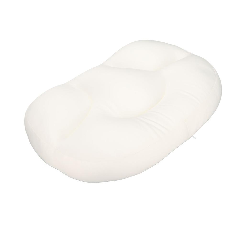 Men Women Office Sleep Pillow Portable Office Beauty Salon Ergonomic Neck Support Egg Shaped Pillow White