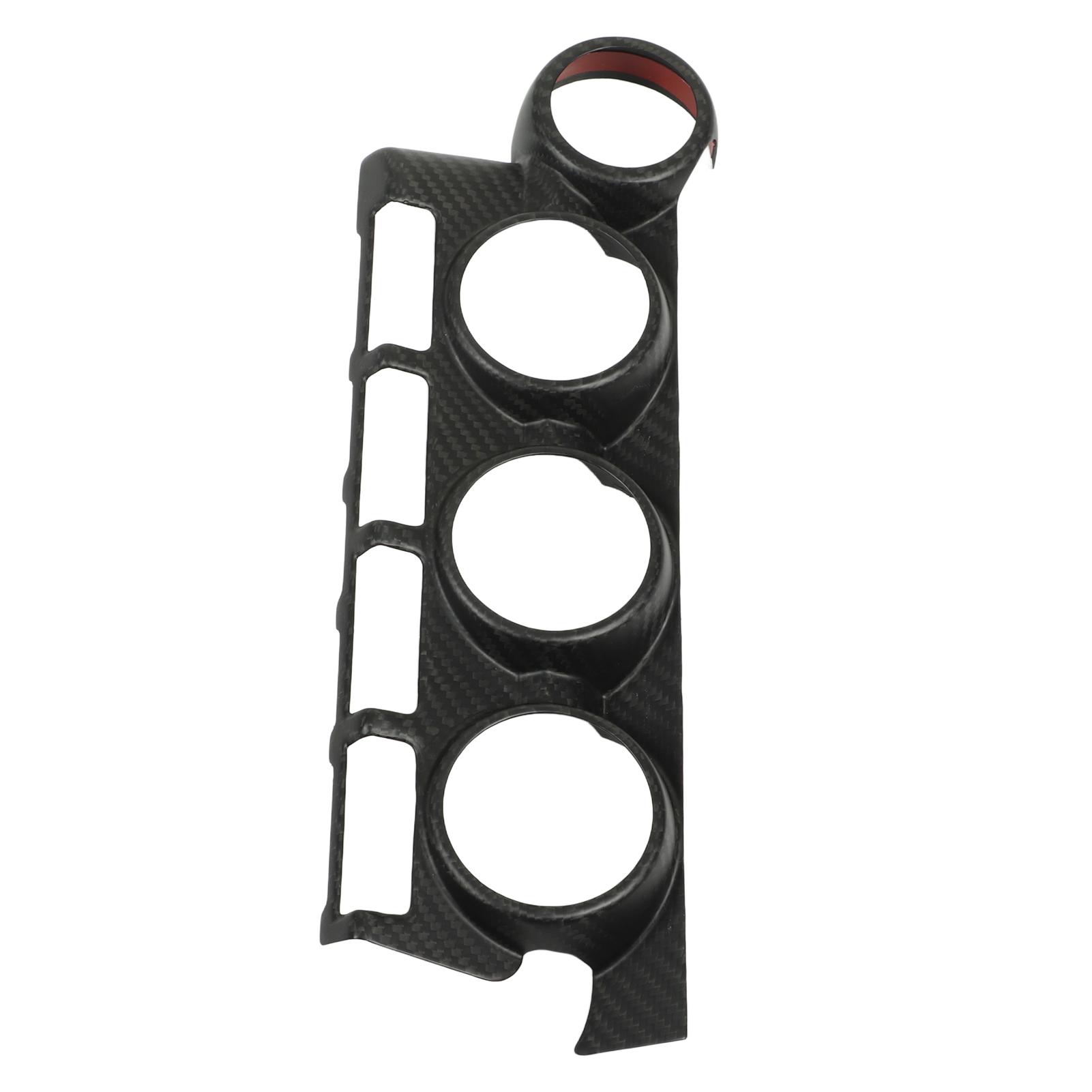 AC Control Panel Trim Cover Dry Carbon Fiber Dashboard Air Condition Switch Button Panel Frame Decal for GR86 2022+