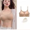 Non-marking Foundation Bra Large U Back Bra Impermeable Invisible One-piece Skin Color Back Lingerie