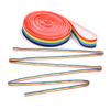 300CM Kids Chinese Jump Rope Colorful Stretch Skip Rope Indoor Outdoor Exercise Elastic Rubber Band Children Students Adults Ankle Jumping Rope Game