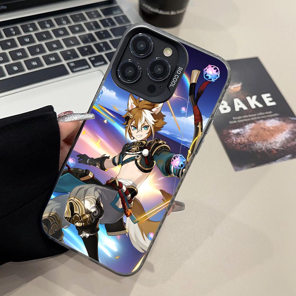 Game GI Gorou Mobile Phone Case for iPhone 17 16 15 14 13 12 11 X XR XS 8 7 Air Pro Max Plus Translucent Colorful Cover Pretty