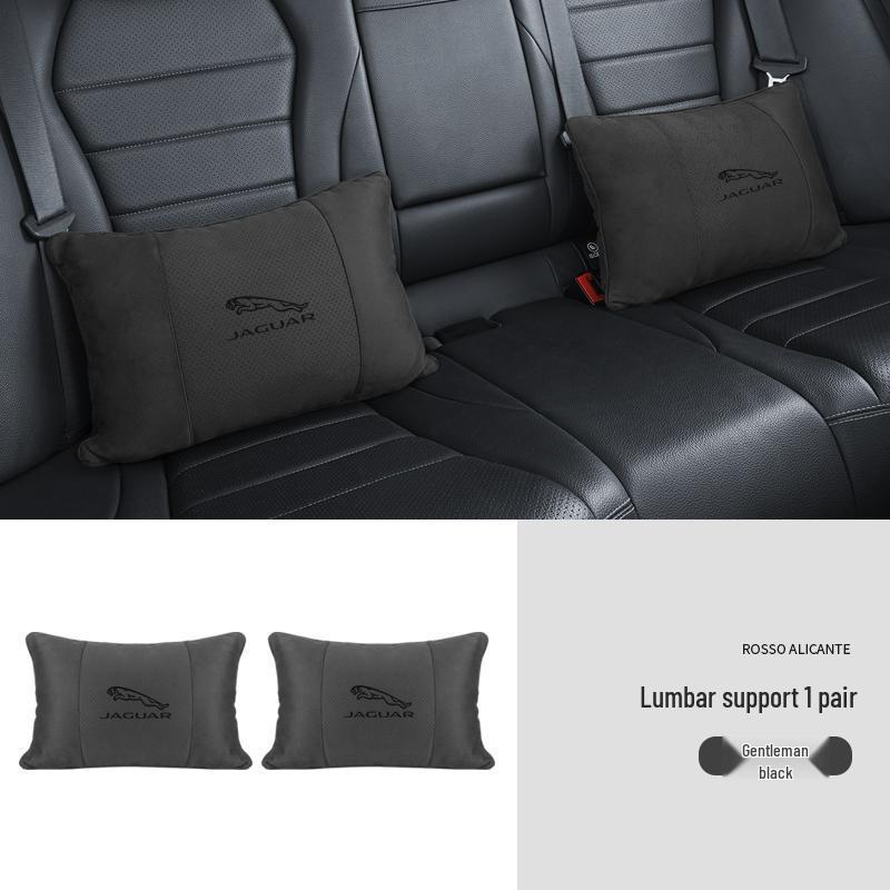 Atmungsaktive Nackenstützen-Kopfstützen aus Wildleder für Jaguar XEL/XFL/F-PACE Autositze