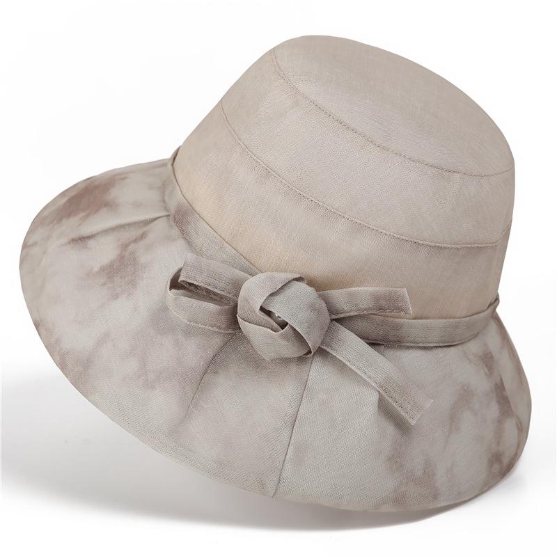 

Элегантная дышащая летняя шляпа-панама, женская модная шляпа от солнца, шляпа-ведро ONE SIZE бежевый