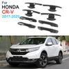 For Honda CRV 5th Accessories 2017 2018     Car ABS Carbon  Gate Door Handle Covers Trim Stickers Accessories