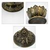 Chinese Alloy Buddha Incense Burner Lotus Flower Incense Holder Censer for Buddhist Home Office Decoration Indoor Ornaments Gift