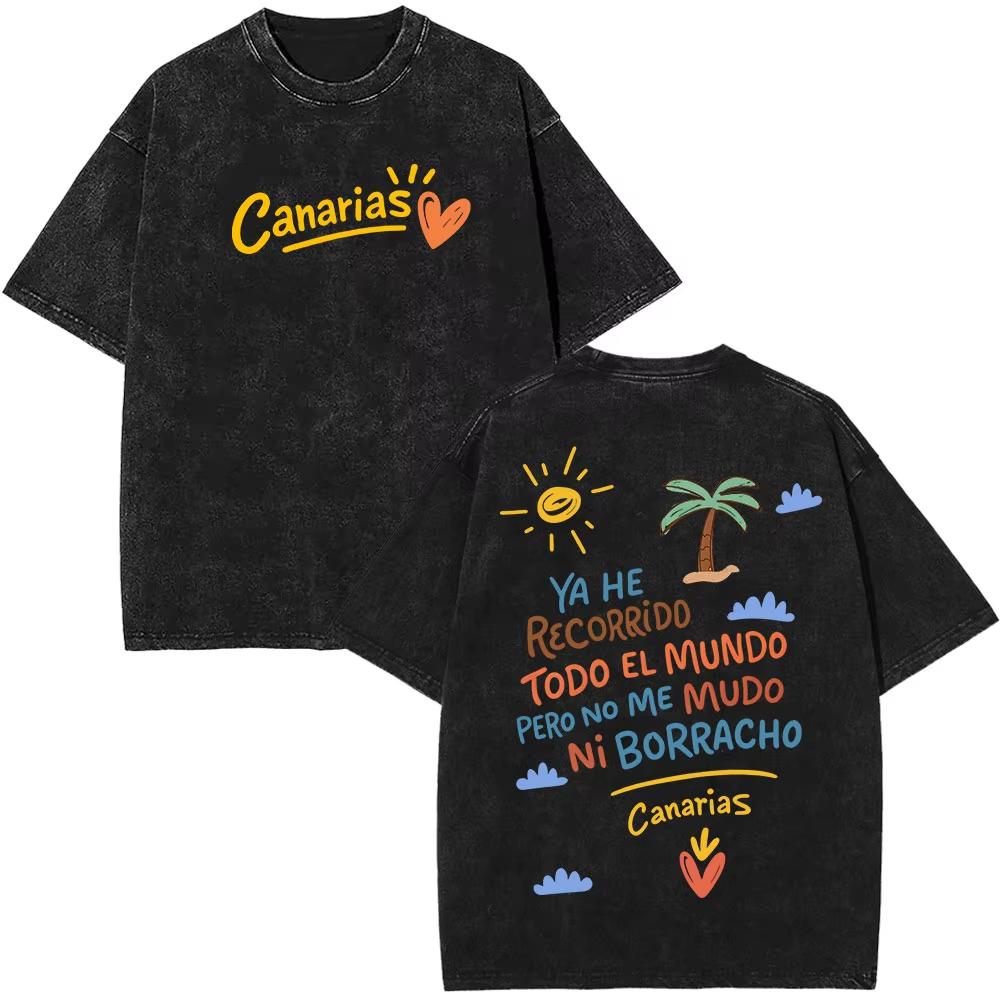 Rapper Bad Bunny Tour Debi Tirar Mas Fotos DTMF Merch Tshirts Men Fashion Summer Hip Hop Vintage Washed Tshirts Streetwear