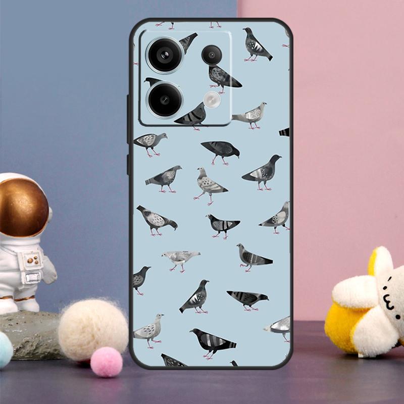 Pigeons Collage Case For Xiaomi Redmi Note 14 13 9 10 11 12 15 Pro Plus Redmi 15 15C 14C 10C 12C 13C Cover